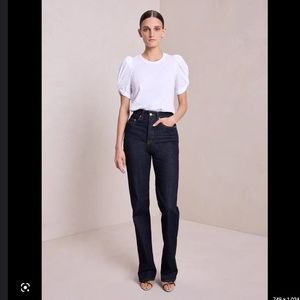 A.L.C. White Puff Sleeve T-Shirt XS